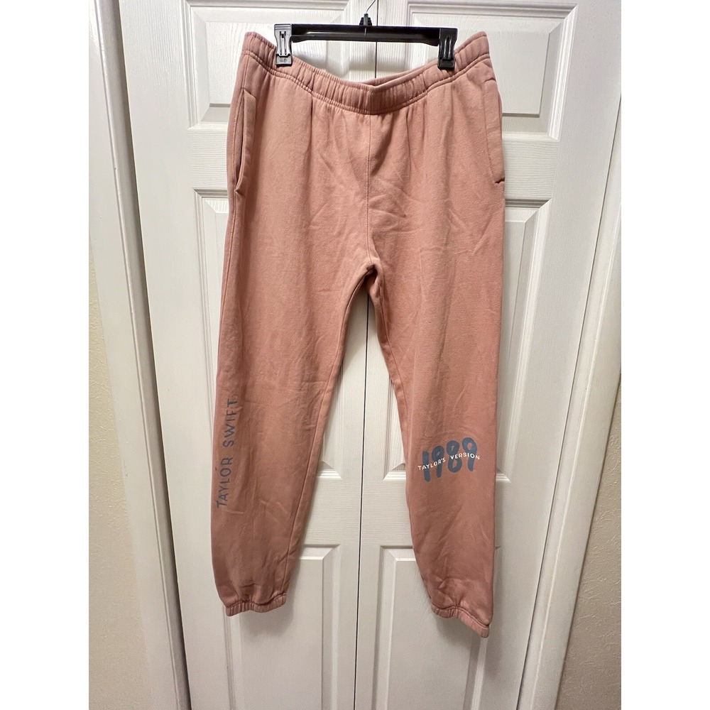 Taylor Swift 1989 Sweatpants Women's Size 2XL‎ Taylor's Version Pink Joggers